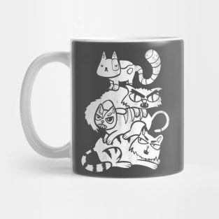 Stackof Evil Cats Mug